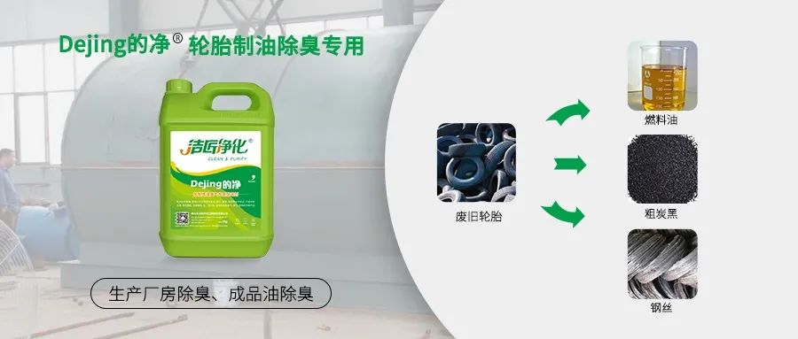 廢舊輪胎煉油廢氣污染，車(chē)間惡臭問(wèn)題可利用潔匠凈化除臭劑解決.jpg